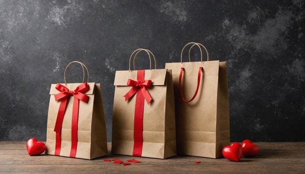 Emballages élégants : sacs cadeaux pour une saint-valentin réussie