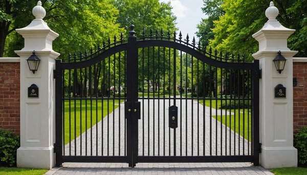 Transformez votre entrée avec un portail à battants stylé